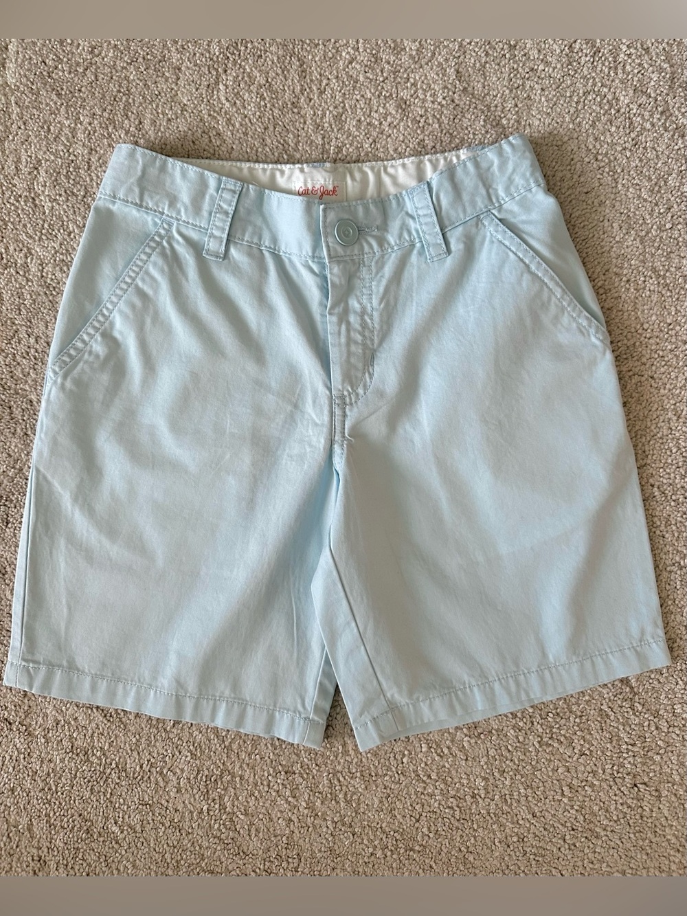 Cat and Jack Boys Light Blue Chino Shorts Size Medium 8